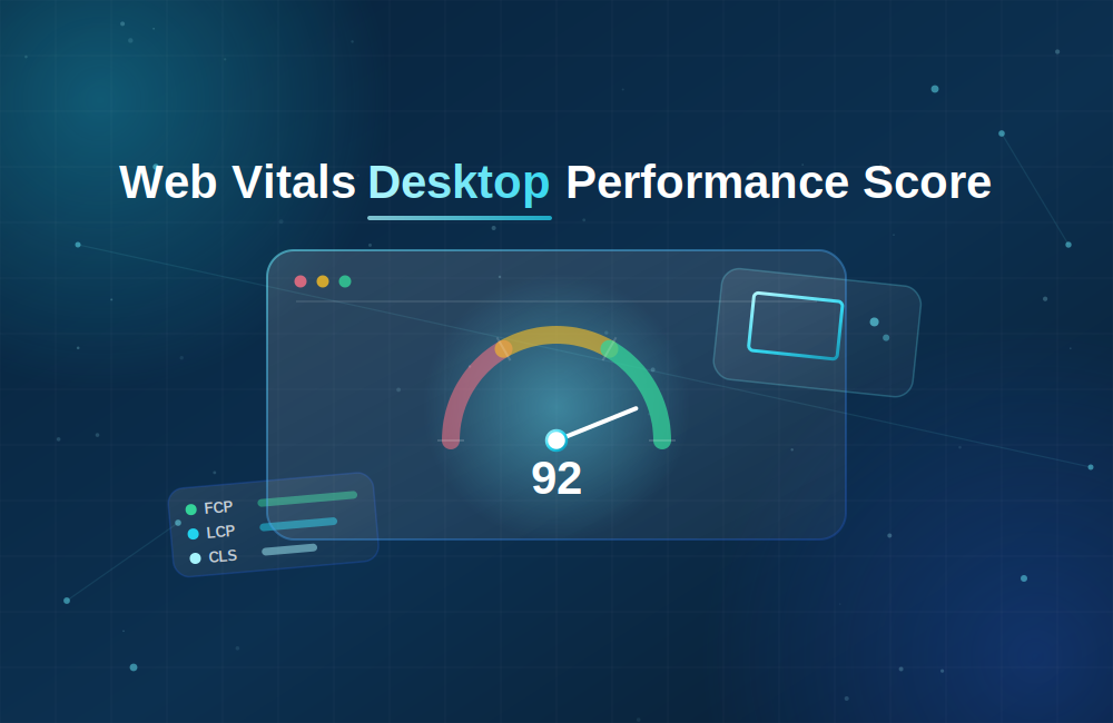 Web Vitals Desktop Performance Score